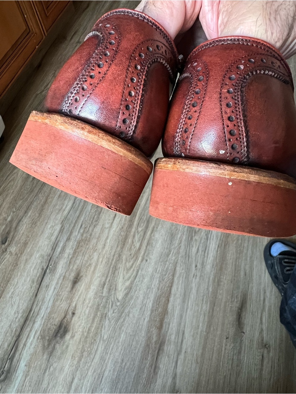 Vintage mid century Florsheim Imperial Men's Leather Oxford in Reddish Brown - Picture 4 of 13
